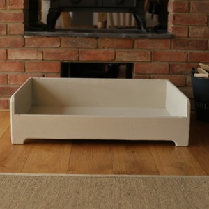 Personalised Painted Wooden Dog Bed