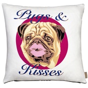 The Graduate Collection - Pugs and Kisses Cushion