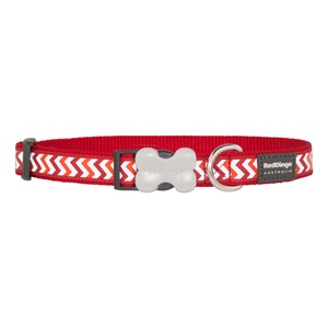 Ziggy Reflective Dog Collar – Red