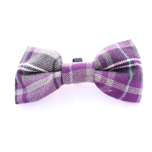 Purple Tartan Bow Tie