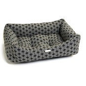 Pet Pooch Boutique - Black Flower Dog Bed