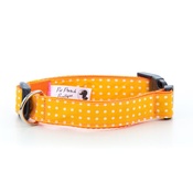 Pet Pooch Boutique - Yellow Polka Dot Dog Collar