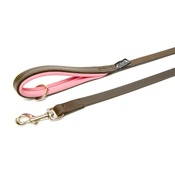 Dogs & Horses - Pink Colours Leather Lead