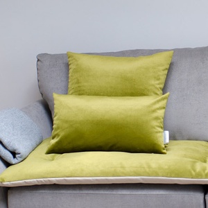 Velvet Scatter Cushion - Grass