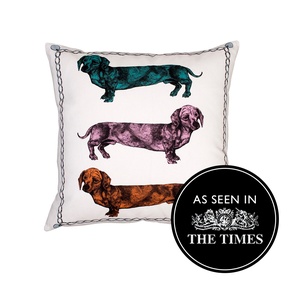 Dachshund Cushion - Trip Tych