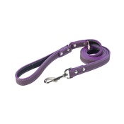Auburn Leathercrafters - Tuscany Leather Dog Lead – Purple