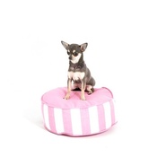 Lords & Labradors - Bon Bon Soft Dog Bed - Pink Stripe