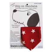 Creature Clothes - Slip-on-Bandana Red Star Print