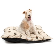 Mutts & Hounds - Grouse Linen Pillow bed