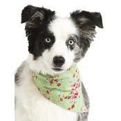 Pet Pooch Boutique - Green Vintage Primrose Dog Bandana