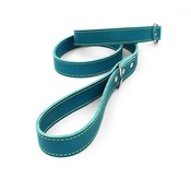 The Leather Dog Co - Blue Leather Dog Lead