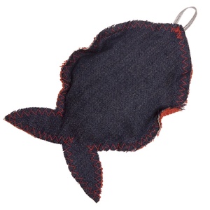 Fat Catnip Fish - Red Denim