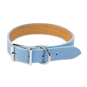 Auburn Leathercrafters - Tuscany Leather Dog Collar – Light Blue