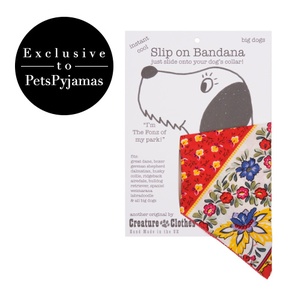 Multi Floral Slip On Dog Bandana