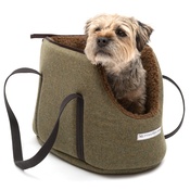 Mutts & Hounds - Forest Green Tweed Dog Carrier