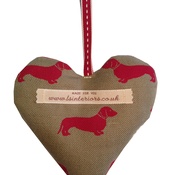 L&S Interiors - Red Daxi Lavender Heart