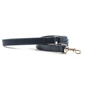 Ralph & Co - Leather dog lead - (Rimini) - Midnight Blue