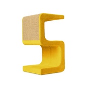 Catworks - Scratching Post - Letter S - Yellow