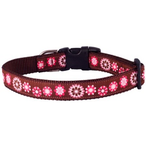 Pink Floral Dog Collar