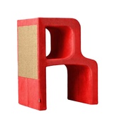 Catworks - Scratching Post - Letter R - Red