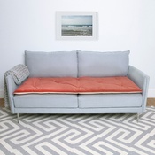 The Lounging Hound - Plush Velvet Sofa Topper - Tea Rose