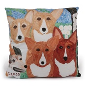 Cindy Lass - Corgi & Crown Jewels Cushion