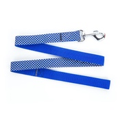 Pet Pooch Boutique - Polka Dot Dog Lead - Navy Blue 1" Width