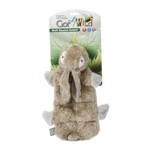 Gor Wild Multi-Squeak Dog Toy - Rabbit
