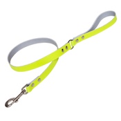Creature Clothes - Neon Yellow Leather Disco Lead