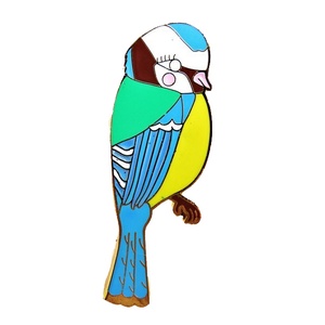 Enamel Blue Tit Brooch