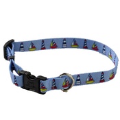 Yellow Dog - Sailboats and Lighthouses Collar