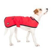 Country and Twee - Red Waxed Cotton Dog Coat