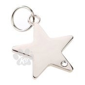 K9 - K9 Rhinestone Star Dog ID Tag