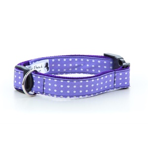 Purple Polka Dot Collar 1" Width