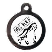 PS Pet Tags - 99% Wolf Pet ID Tag