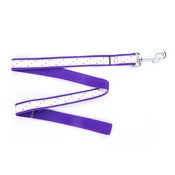 Pet Pooch Boutique - Multi Dot Dog Lead - Purple 1" Width