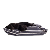 The Lounging Hound - Signature Cotton Dog Bed - Navy