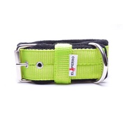 El Perro - 4cm Width Fleece Comfort Dog Collar – Neon Green