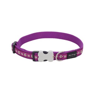 Purple Daisy Chain Dog Collar