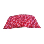 Pet Pooch Boutique - Red Vintage Floral Cushion Dog Bed