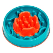 PJ Pet Products - 2 in 1 Anti Gobble Feeder and Interactive Game - Teal