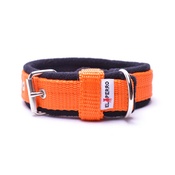 El Perro - 2.5cm width Fleece Comfort Dog Collar – Orange