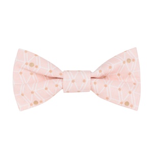 Pink Geo Print Bow Tie