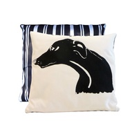 Tomato Catshop - Greyhound Butcher Stripe Cushion