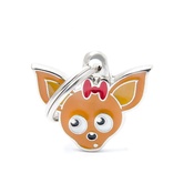 My Family - Chihuahua Engraved ID Tag – Brown