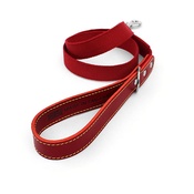 The Leather Dog Co - Red Cotton Webbing Dog Lead