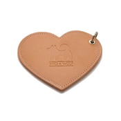 Hiro + Wolf - Leather Heart Poo Bag Pouch - Tan