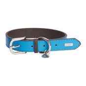 DO&G - DO&G Leather Dog Collar - Light Blue
