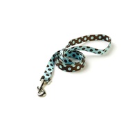 Yellow Dog - Blue and Brown Polka Lead