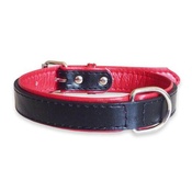 The Paws Pet Supplies - Fusion Black Leather Dog Collar